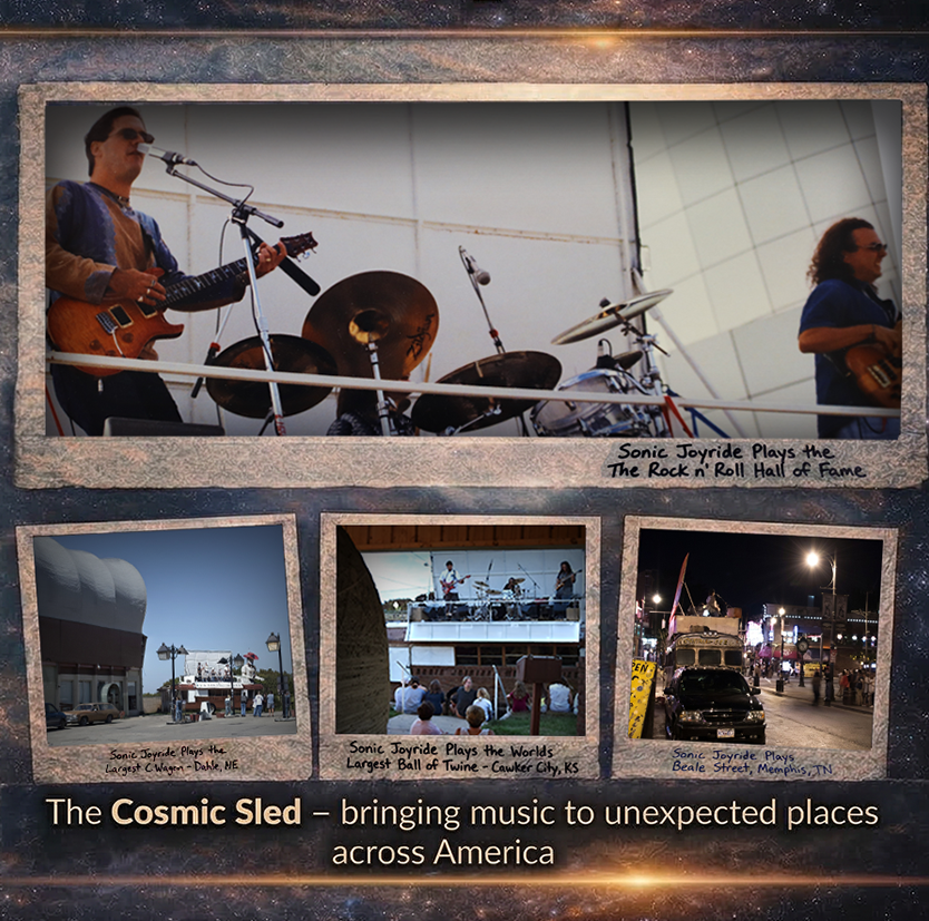 The Cosmic Sled — bringing music to unexpected places across America